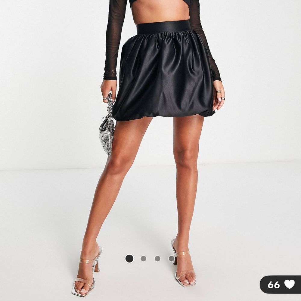 ASOS black bubble skirt